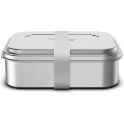 THERMOcafé by THERMOS TC Sandwich Box 1,00 l, ongelakt, broodtrommel van roestvrij staal, lunchboterhammen voor universiteit, school, kantoor, vaatwasmachinebestendig