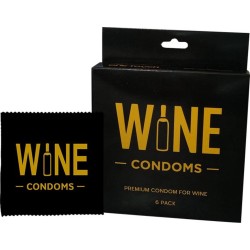 Wijn Condooms - Wijn - Wijnafsluiter - Condooms - 6 STUKS - Pasen - Uniek - Paas cadeau - Paas decoratie - Rode wijn - Slijterij - Champagne - Populair - Wine Condoms