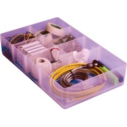 9x Really Useful Box, divider met 7 vakjes voor 9 liter, transparant