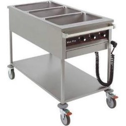 Bain Marie Wagen GN1/1X2-200Mm - MaxPro 921350 - Horeca & Professioneel