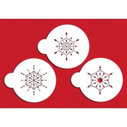 Designer Stencils - Culinair stencil - Mini Jeweled Snowflakes - kleine sneeuwvlokken