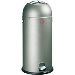 Prullenbak - Wesco Kickmaster Maxi Pedaalemmer - 40 l - Nieuw Zilver