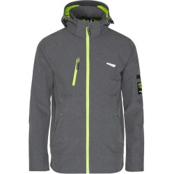 Borel Hooded Softshell Jack-Grijs-4XL