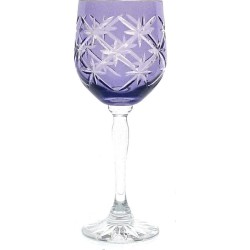 Kristallen wijnglazen - Goblet MARYS BOLD - light violet - set van 2 - gekleurd kristal