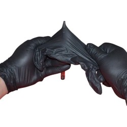 Nitrile hanschoenen L Zwart