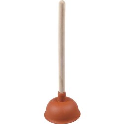 De Beer Gootsteenontstopper - 140 mm - Houtsteel