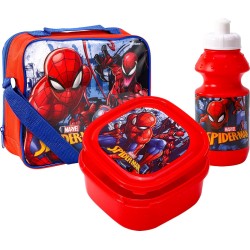 SPIDER-MAN Lunch Set Broodtrommel Drinkbeker Schoudertas Lunchtas