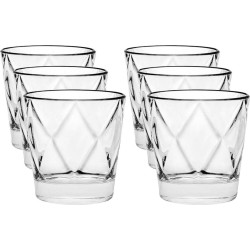 18x Luxe drinkglazen/waterglazen Concerto transparant 290 ml - Wijnglazen Concerto 290 ml