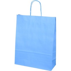 BIO Shopping Tas 32+12x41cm Blauw (per 250)