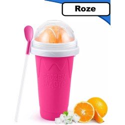 Summer Spark Slushy Maker - Slush Puppy Maker - IJscrusher - Slush Puppy Beker - Slushy Puppy Maker - Slush Puppy Machine - Slush Maker - Slushy Cup - Tiktok - Roze