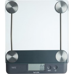 Taylor Pro Keukenweegschaal 21 X 21 Cm Glas/rvs Transparant