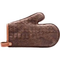 Xapron leren (BBQ) ovenwant Caiman - kleur Brown (bruin)