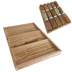 Schutzit - Kruidenrek lade - Hout - Lade organizer - Kruidenrekje Keukenlade - 3 lagen