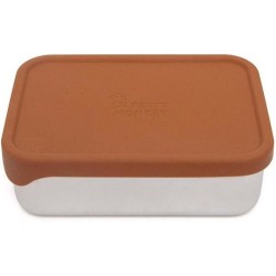 Petit Monkey - RVS Lunchbox Riley - Lunchboxen - Clay