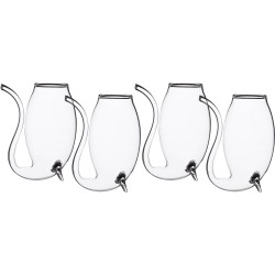 Barcraft Handgeblazen Portglas 90 Ml Glas Transparant 4 Stuks