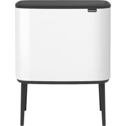 Brabantia afvalemmer Bo Touch Bin, wit, 3 x 11 l