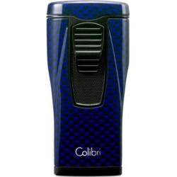 Aansteker Colibri Monaco carbon blauw