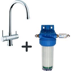 EWO Gourmet - no. 88 - Waterfilter onder de gootsteen met 1 filter en 1 chromen kraan inbegrepen.