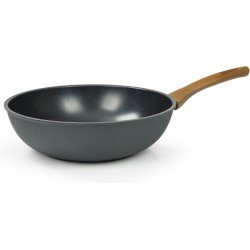 Flonal Diversa - Wokpan - Ø28 cm - 100% gerecycled aluminium - PFOA vrij - ergonomische handgreep - MagmaTech Plus antikleeflaag - geschikt voor alle warmtebronnen