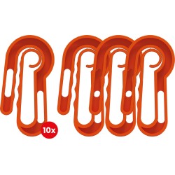 French Fashion Easypegs - Wasknijpers - 10 stuks - Oranje - Ergonomisch verantwoord: knijpen is verleden tijd!