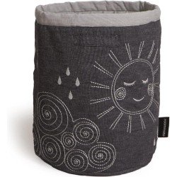 Quilted Basket Antracite Medium Roommate