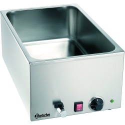 Bain Marie - Elektrisch - Tafelmodel - Aftapkraan - 1x 1/1 GN - Bartscher 200240