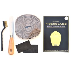 Fiberglass Gasket Infinity Vilt (4000mm) voor Kamado Joe , The Bastard, Green Egg BBQ met Afsteekmes & Borstel