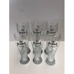 Set van 6x50cl Brand Weizen Glas Bierglazen Bokaal Bierglas bier glas glazen bokalen