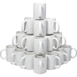 36x Keramische Sublimatiemokken - 32 ml - Witte mok - Bedrukbaar