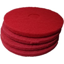 Schrobmachine Pads - 16 inch / 40,64 cm - Rood - Geschikt voor schrobben - Voordeelset 5 stuks