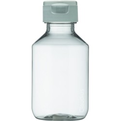 Lege plastic fles 100 ml PET transparant - met witte klepdop - set van 10 stuks - Navulbaar - Leeg