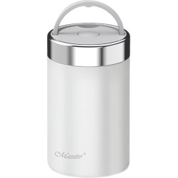 Maestro - Thermos Voedselcontainer - 750ml - Roestvrij Staal - Wit