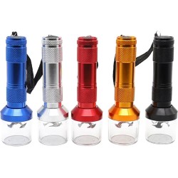 Kruiden Grinder light - Premium Kwaliteit Roestvrij Staal - Perfect voor het Malen van Kruiden en Specerijen - crusher - vermaler - kruimelaar - pulverizer - vergruizer - koffie molen - Blauw