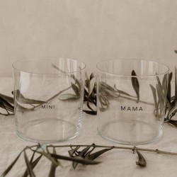 Drinkglas - set van 2stuks - Mama en Mini