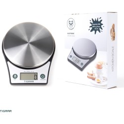 Keukenweegschaal Digitaal - Keuken Weegschaal - Kitchen Scale - Precisie Weegschaal - Incl. Batterijen en Vaatwasserbestendige RVS Deksel - tot 6 kg