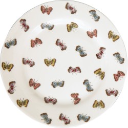 Greengate Maisie white ontbijtbord vlinders (set van 4 ontbijtborden) - wit - vlinder