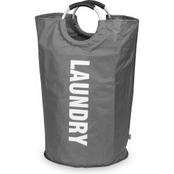 Wonair Wasmand – Waszak – Laundry basket - Opvouwbaar – 115L – Donkergrijs