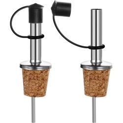 *** 2 stuks Premium Schenktuit - Oliestopper - Wijnstopper met Dop - Multifunctioneel - van Heble®***