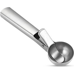 IJsschep - IJslepel - IJsboltang - Keukengerei - Accessoires voor dessert - Keuken accessoires - Roestvrijstaal - Zilver - Ø 48 mm