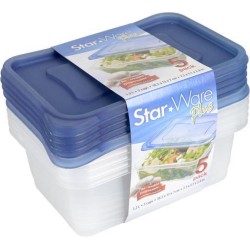 StarWare Plus vershoudbakjes (5 stuks)