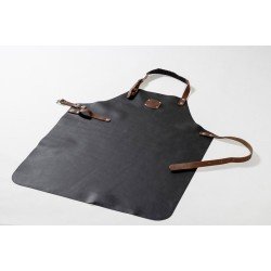 Blacksmith Leren Schort L - BBQ - Zwart