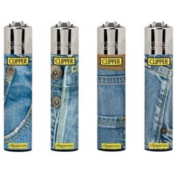 Clipper Aansteker - Jeans - 4 stuks