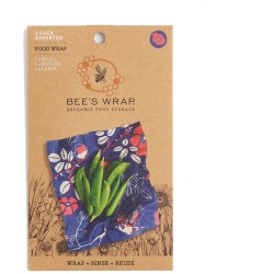 Bee's Wrap 3-pack assorted Botanical | Bijenwasdoek | Duurzaam lunch verpakken