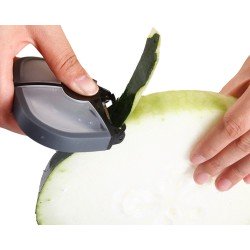 Cheffy 3 in 1 groente en fruit schiller - Groentesnijder - Dunschiller - Mes - Schilmesje - Multifunctionele Groentesnijder - Dunschiller aardappel - Julienne Snijder