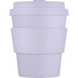 Ecoffee Cup Glittertind PLA - Koffiebeker to Go 240 ml - Lila Siliconen
