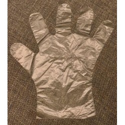 HDPE, Wegwerp handschoen, transparante plastic handschoen, disposable gloves, huishoudhandschoenen, one size, per 200 stuks