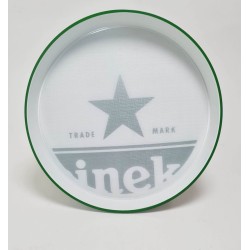 Heineken - Dienblad - Hard Kunststof - Wit/Groen  - 34 cm