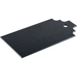 Finest by ATMK - AMSTERDAM - Duurzaam & vaatwasserbestendig - borrelplank, snijplank en serveerplank - grachtenpand - zwart - 20x31cm