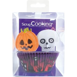 Scrapcooking - Baking Cup & Topper - Halloween - Set/24