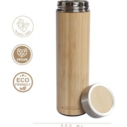 green-goose® Thermos voor Koffie en Thee | 500 ml | Bamboe | In Cadeauverpakking